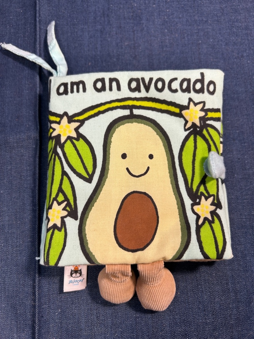 JellyCat I am an Avocado baby book